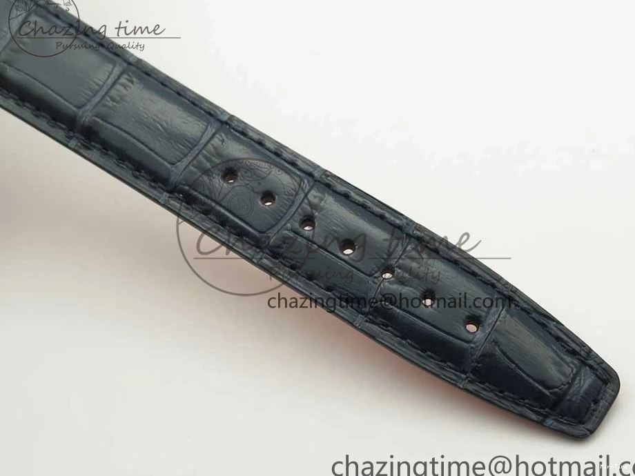 MIROTIME 0324 Portofino Automatic SS FKF 1:1 Best Edition Blue Dial on Blue Leather Strap A Cozy 7133